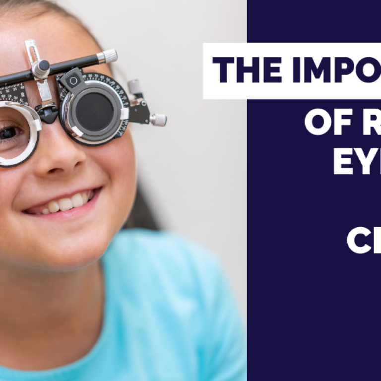 Regular eye exams for children